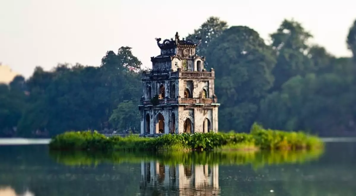 Tháp Rùa hồ Gương. Du lịch Việt Nam
