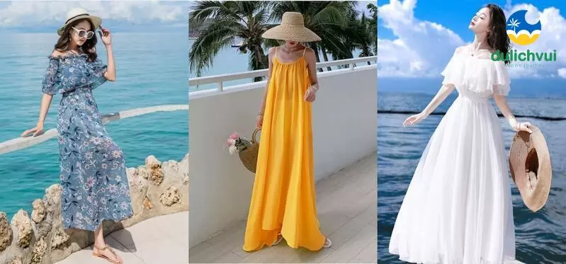 Đi Nha Trang mặc gì - Váy maxi là lựa chọn hàng đầu